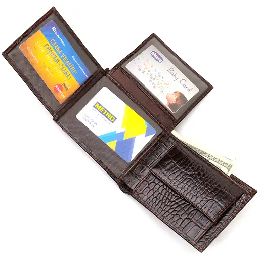 Мужской кожаный кошелек Canpellini 12х9.6х2 см acs0025591 - фото 5