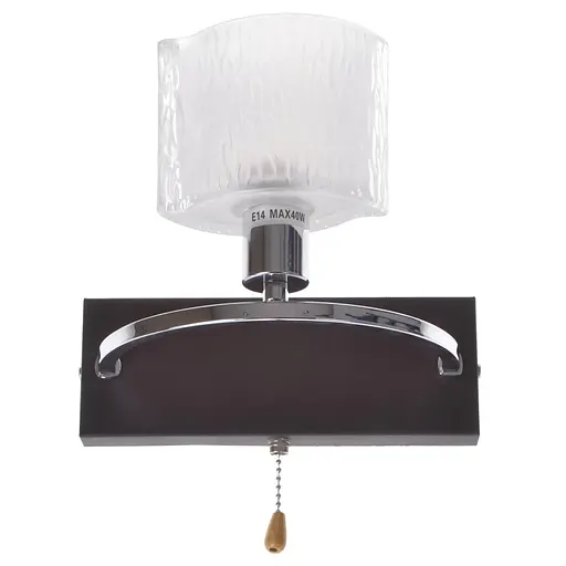 Бра Brille BR-594W/1 настенное накладное с выключателем классическое E14 CH+W - фото 4