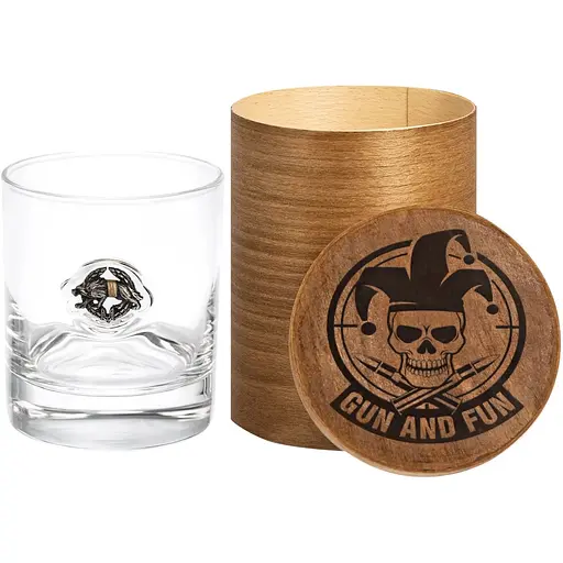 Стакан Gun&Fun для виски с эмблемой Волк ССО 300 мл - фото 2