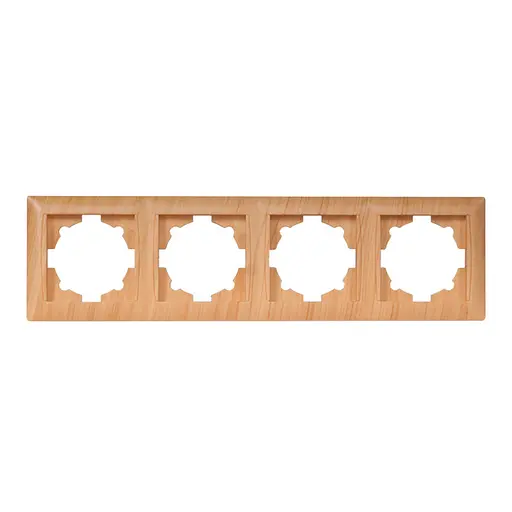 Рамка 4-на горизонтальная Primera 3824 сосна (LUXEL)  - фото 1