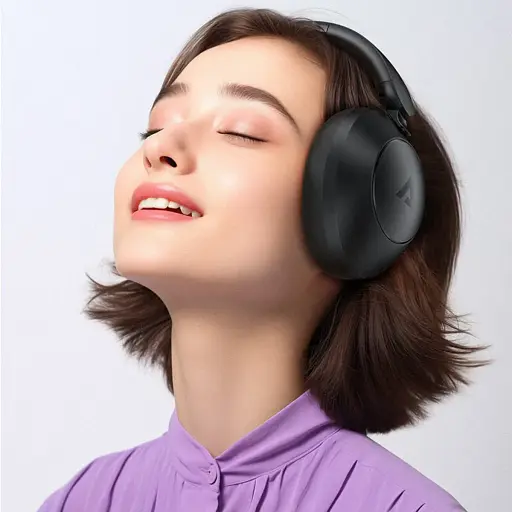 Наушники Acefast H3 active noise canceling wireless headset Black - фото 7