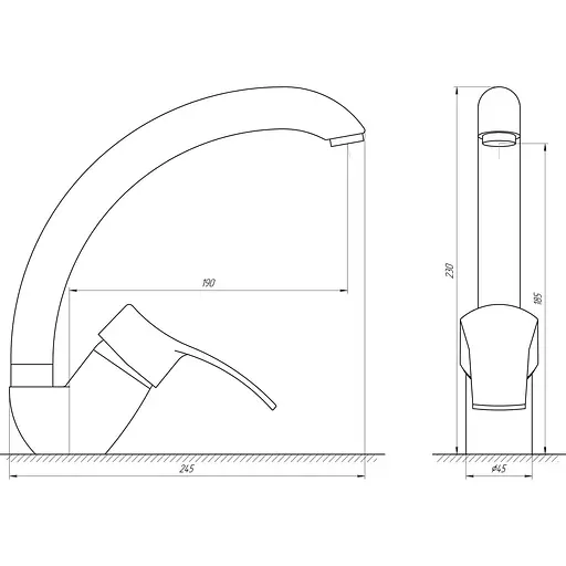 Смеситель для кухни Domino DQ-203S - фото 3