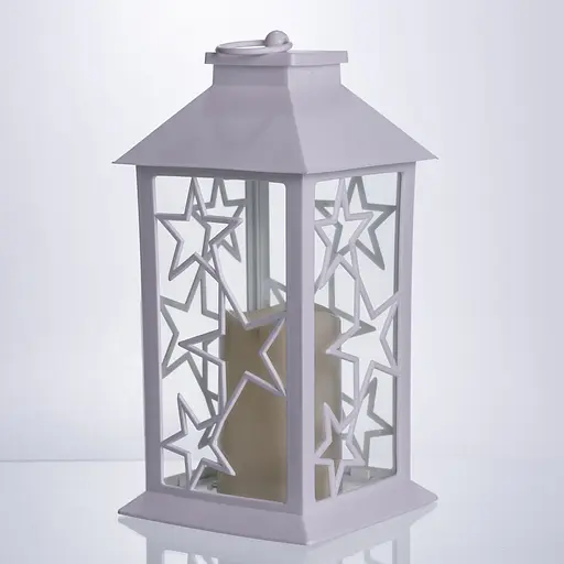 Ліхтар новорічний декоративний Yiwu підвісний 14×14×30 см Yiwu CR-3-1 - фото 2