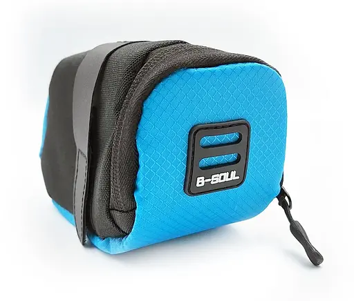Велосумка підседільна B-Soul 15х7х7 см чорно-блакитний (G0000878)