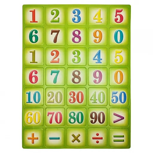 Дитячий навчальний набір магнітів "Цифри" 1151ATS для 3х років Зелений