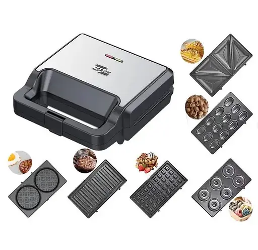 Електрогриль мультимейкер Zepline ZP-812 6в1 зі знімними формами 2200 Вт - фото 3