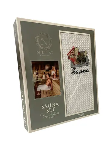 Полотенце-юбка вафельная для бани Cotton SAUNA MAN 75х150 см TC303375773 - фото 1