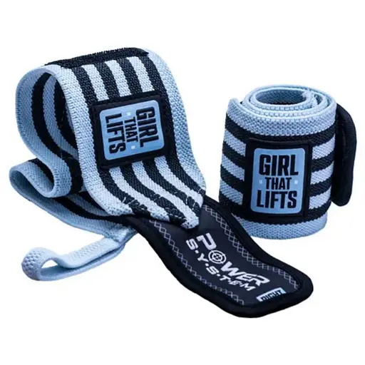 Бинти для зап'ясть (кистьові бинти) Power System PS-3510 Wrist Wraps GTL Blue (PS-3510BU-0) - фото 1
