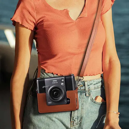 Чехол для фотоаппарата Fujifilm Instax Wide EVO коричневый - фото 6