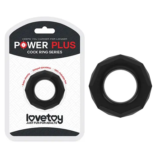 Эрекционное кольцо Lovetoy Power Plus Cock Ring Series черный - фото 5
