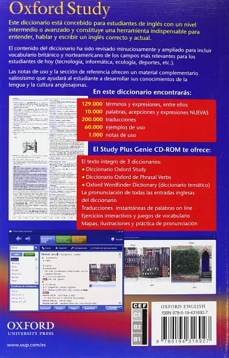 Diccionario Oxford Study para estudiantes de inglés: español-inglés/inglés-español - фото 2