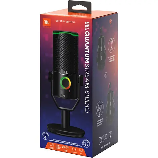 Мікрофон JBL Quantum Stream Studio (JBLSTRMSTUDIOBLK) - фото 10