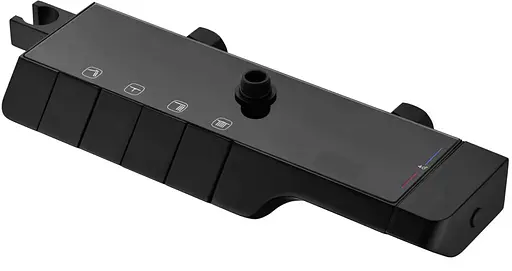 Душовя система Rea Rob з термостатом та виливом black REA-P6627, Чорний - фото 3