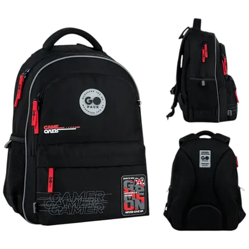 Рюкзак GoPack Education 182M Born To Win Чорний (GO26-182M-5) - фото 1