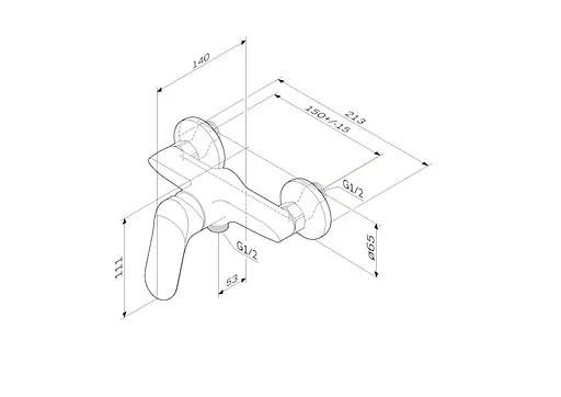 Змішувач для душу AM.PM Sunny (F85C20000) - фото 8