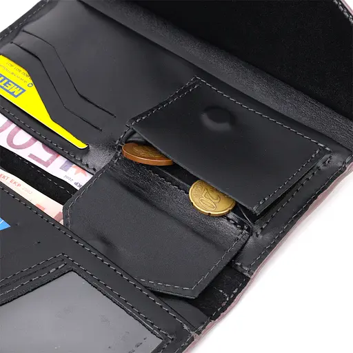 Кожаный женский кошелек Grande Pelle 21х10.5х2 см acs0027019 - фото 6