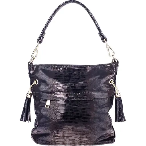 Жіноча сумка Realer P111 чорна - фото 1