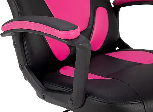 Геймерское детское кресло GT Racer черное с розовым (X-1414 Black/Pink) - фото 6