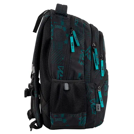 Рюкзак GoPack Education 175M-6 Future Черно-голубой (GO26-175M-6) - фото 4