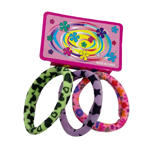 Детская резинка для волос 0301-1125-1 микрофибра, разноцветная, набор 3 шт