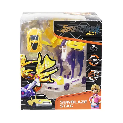 Машинка-трансформер SCREECHERS WILD! S4 L2 - САНБЛЕЙЗ СТЕГ, EU685202