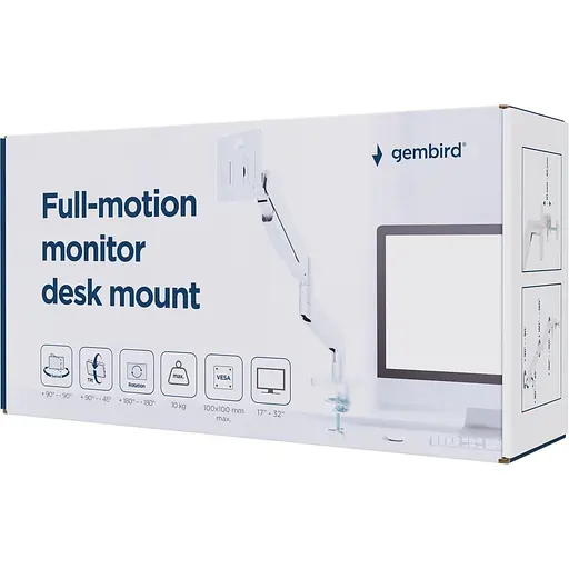 Кронштейн Gembird MA-DA1-04-W MA-DA1-04-W - фото 5