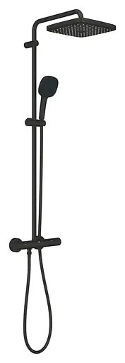 Душова система з термостатом для настінного монтажу Grohe Tempesta System 250 Cube 266892431, Чорний матовий - фото 2