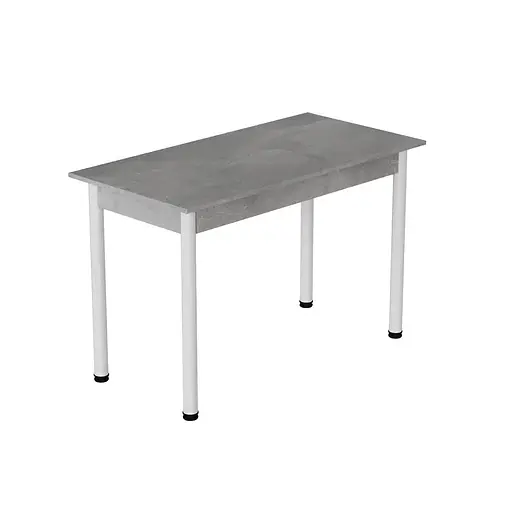 Стіл кухонний Ferrum-decor Беніта 75x120x80 Білий ДСП Бетон 16мм (FRD-105570)