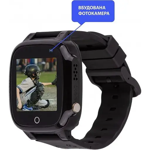 Smart Watch AmiGo GO008 MILKY GPS Wi-Fi Black UA UCRF - фото 2