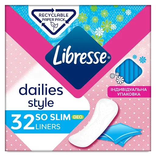 Щоденні прокладки Libresse Daily Fresh Normal Deo 32 шт. - фото 1