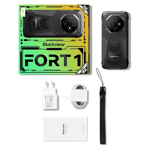 Смартфон Blackview FORT 1 6.56` HD+ /4GB/128GB/ T615 / 10000mAh / 16+2+8Мп / NFC / IP69K / Black - фото 8