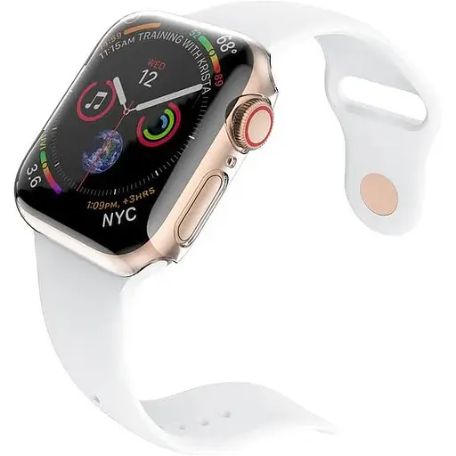 Чехол-накладка DK для Apple Watch 44mm (Series 4 / 5 / 6 / SE1 / SE2) Silicone Face Case (clear) - фото 4