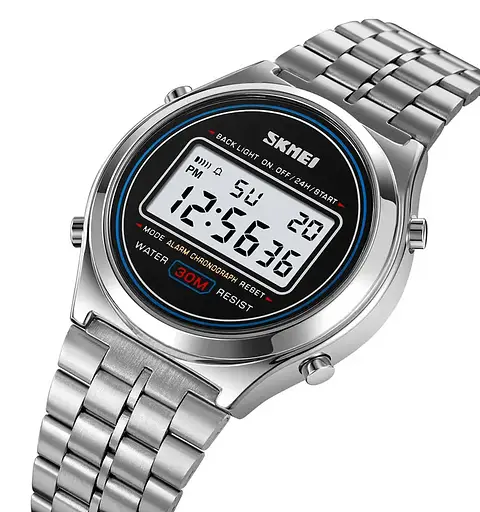 Чоловічий наручний годинник Skmei 2146 вінтаж Сріблястий - фото 2