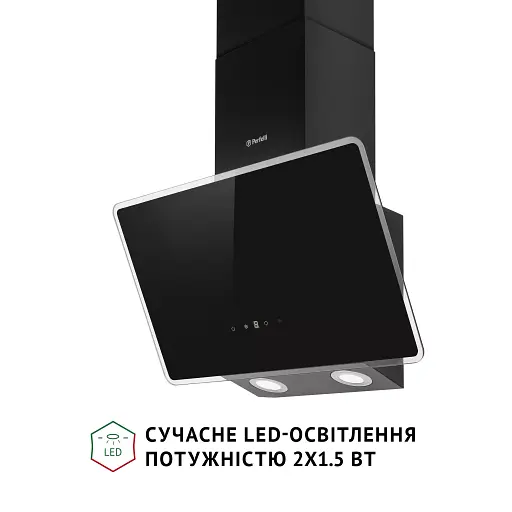 Вытяжка декоративная наклонная PERFELLI VICCO 5HSR NERO - фото 4