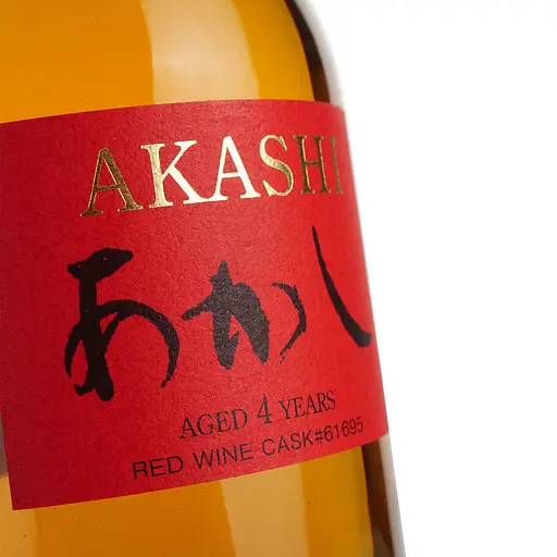 Віскі Akashi Single Malt Red Wine 4 Year Old 50% 0.5 л в подарунковій упаковці - фото 6