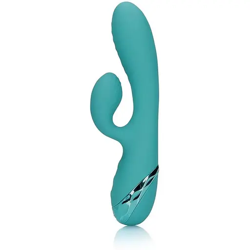 Вібратор-кролик Loveline Inflatable Rabbit 20 см (зелений)