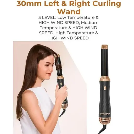 Набор стайлеров для волос OKWRAP 6 в 1 Черный - фото 5