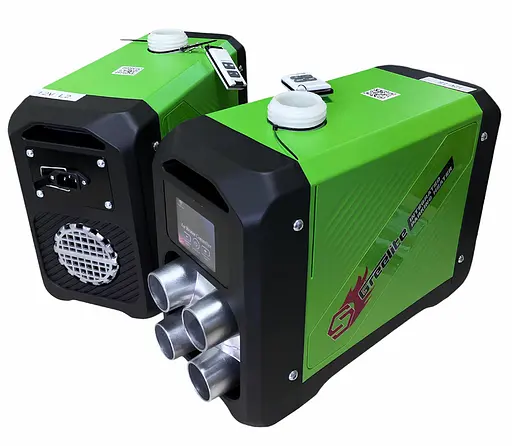 Автономный дизельный обогреватель WEBASTO GREELITE SN5000 с низким уровнем шума 5000 Вт Черный с зеленым - фото 5