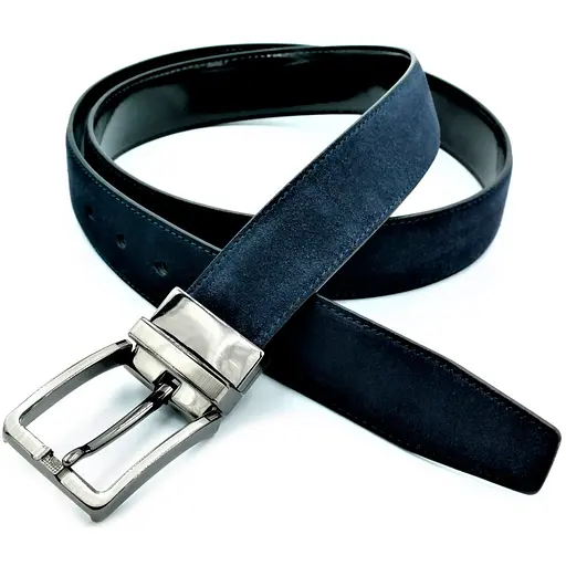 Ремінь шкіряний Weatro чоловічий двосторонній 110-125х3,5 см acs0013944 - фото 1