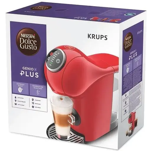 Кофеварка Krups капсульная Dolce Gusto Genio S Plus 0.8 л красная - фото 7