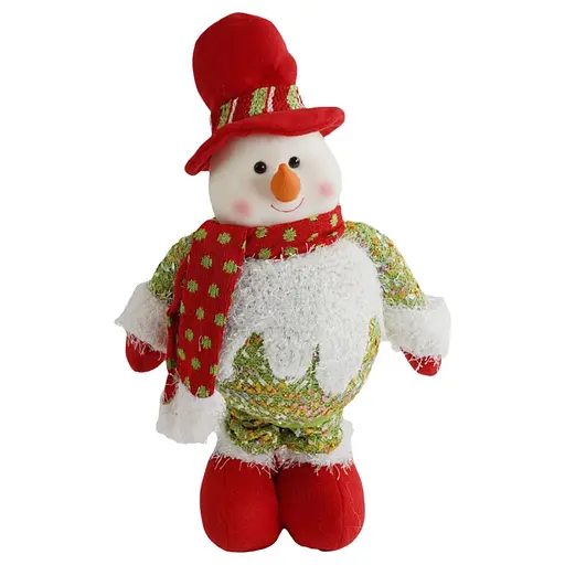 Новорічна декоративна іграшка  C 67838 з телескопічними ніжками, сніговик - фото 2