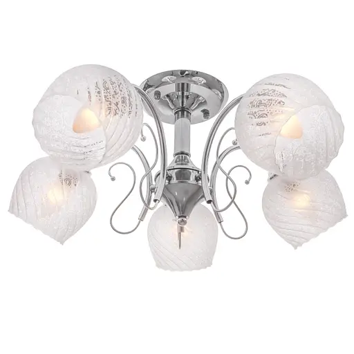 Люстра стельова Brille в спальню E27 60W CH (LK-567C/5) - фото 4