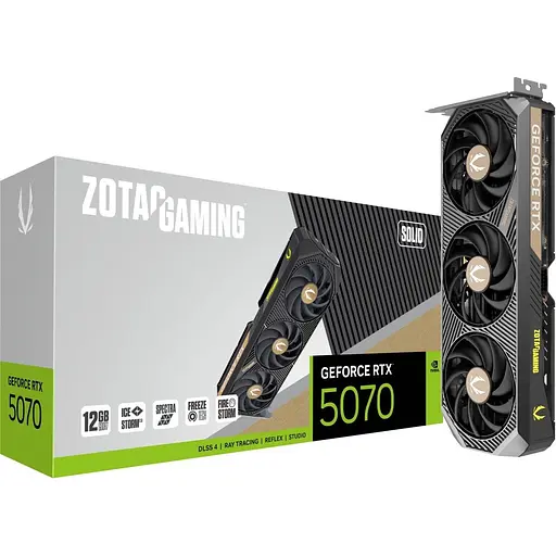 Видеокарта Zotac GAMING GeForce RTX 5070 Solid 12 GB (ZT-B50700D-10P) EU [135912]