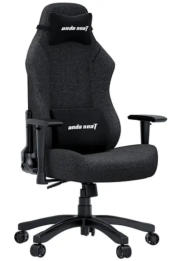 Ігрове крісло Anda Seat Luna Dark Grey Fabric Size L (AD18-44-GB-F) - фото 1