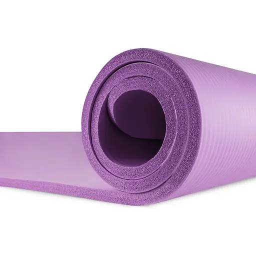 Мат для фитнеса и йоги Hop-Sport HS-N015GM 1.5см фиолетовый - фото 7