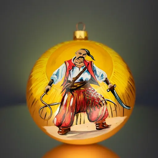 Набір ялинкових прикрас Різдвяні історії Незламні в дерев'яній коробці скло (4820001113068) - фото 2