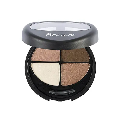 Палетка тіней для повік Flormar Quartet Eye Shadow, відтінок 401 (Copper Dreams), 12 г (8000019545072) - фото 2