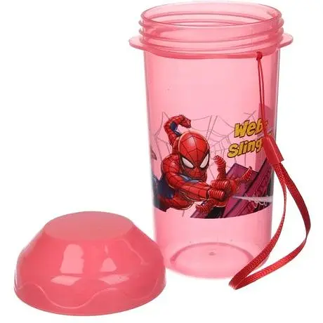 Ланч-бокс детский Laprida Человек паук красный пищевой пластик 16.5x9.5 см + бутылка 64-21-1899 - фото 3