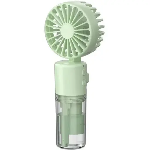 Вентилятор ручной беспроводной F2 с функцией увлажнения зеленый - фото 1