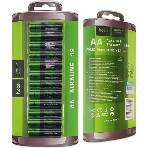 Батарейки щелочные Hoco Alkaline AA (LR6) 12 шт - фото 1